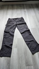 New Yorker Fishbone Schlaghose Jeans dunkelgrau Vintage Applikationen Größe L