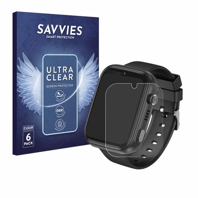 6x Schutzfolie für Okyuk 4G Kids Smartwatch T45 Display Schutz Folie