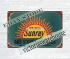 1918 Sunray Gas Stove Ranges historic kitchen tools metal tin sign home decor