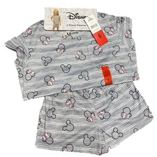 Disney Girl's Pajamas Top Shorts Set Gray Size 6 NWT