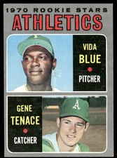 Vida Blue 1970 Topps #21 Oakland Athletics Vintage Baseball Rookie Card NM #D. rookie card picture