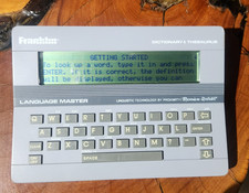   Vintage Franklin Language Master LM-2000B Electronic Dictionary Thesaurus TESTE