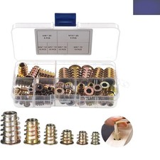 Quality 50 PCS Zinc Alloy Hex Socket Nuts Set for Wooden Furniture Repairs
