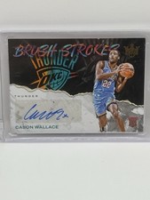 Cason Wallace Brush Strokes Rookie Auto #d /75 NBA Court Kings OKC Thunder 