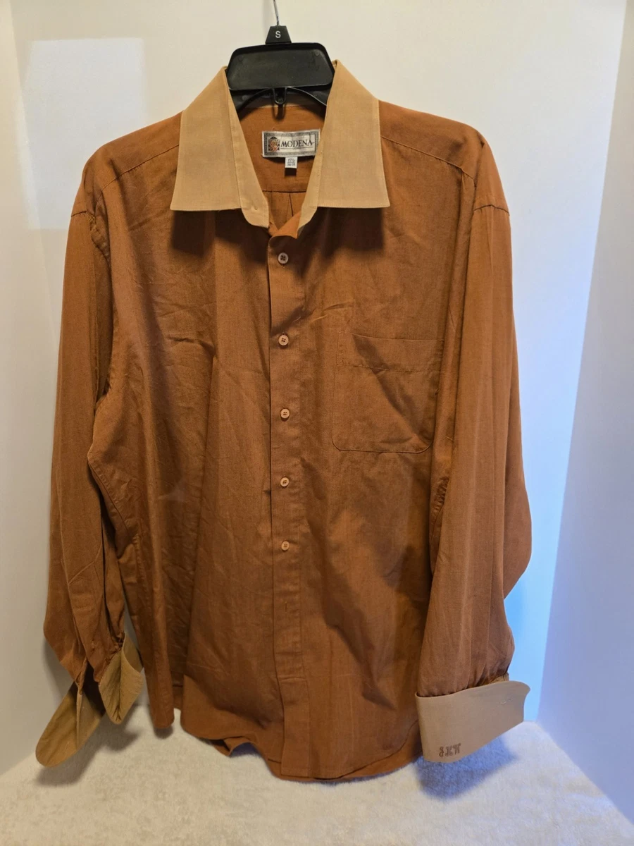 MODENA Classic Regular Long Sleeve Dress Shirts for Men for sale | eBay