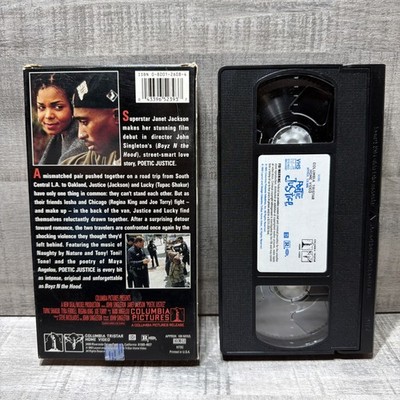 Poetic Justice VHS 1993 Tupac 2Pac Janet Jackson Rated R Cult