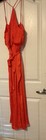 NWT banana republic women Pleated jumpsuit size Orange Adjstable Straps Wide Leg — photo 3