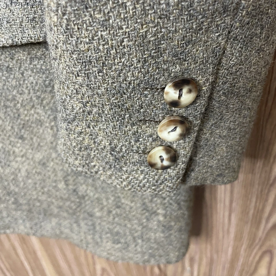 Abrigo deportivo Holland and Sherry Savile Row London para hombre 44R marrón lana texturizada Foto 3 de 4