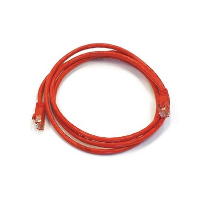 MONOPRICE 3432 Patch Cord,Cat 6,Booted,Red,5.0 ft. 5VZL8