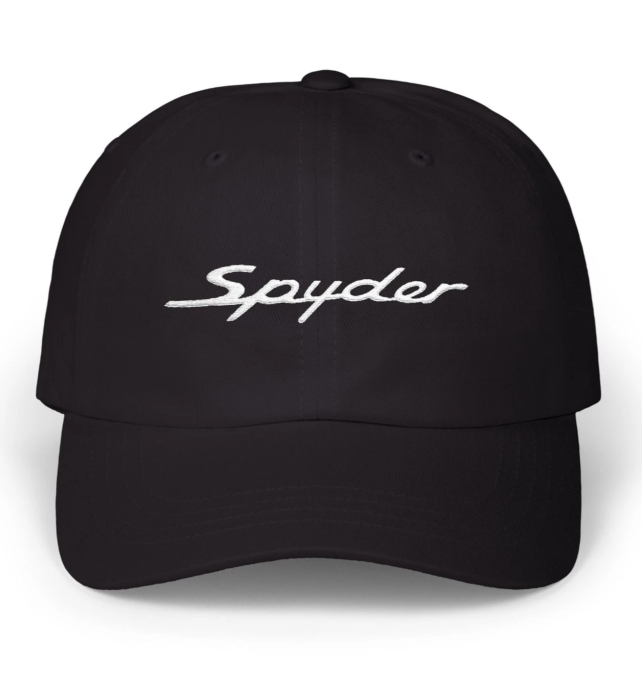 Porsche Spyder Embroidered Emblem / Badge Script on Unstructured Dad Hat / Cap