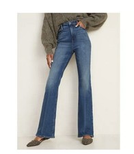 Old Navy Higher High Rise Flare Sz 8 Stretch Medium Blue 29  X30.5   Y2K