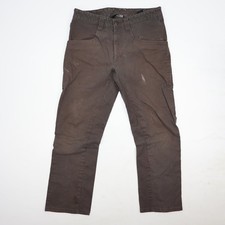1620 Men's Brown Cordura Stretch Work Jeans Size 32x28.5 Made in USA Distressed