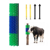 Uimoso KratzbüRste 43 Cm ViehbüRste ScheuerbüRste FüR Rinder GrüN/Blau
