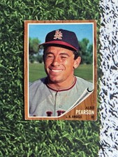 1962 Topps Baseball Albie Pearson #343 Los Angeles Angels EX Low Shipping 
