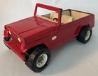 Vintage 1970s Tonka Jeepster Runabout Red Pressed Steel Toy XR-101/2245 See Pics