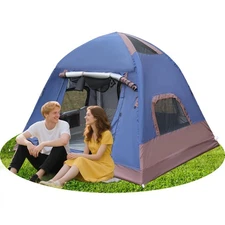 2-4 Person Inflatable Tent, 60s Setup, PU3000 Oxford, Lightweight Waterproof ...