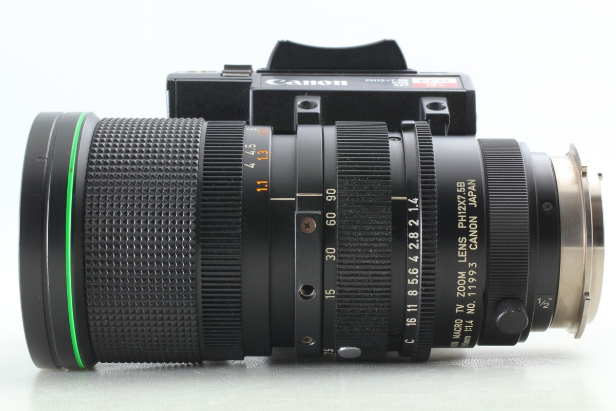 MINT ] Canon PH12x7.5B KRS SX7 7.5-90mm F/1.4 Macro TV Zoom Lens