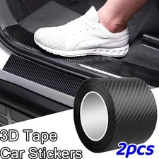 2pcs Auto Türschwelle Einstiegsleisten Schutzleisten Kohlefaser Aufkleber 5CMx3M 2pcs Auto Türschwelle Einstiegsleisten Schutzleisten Kohlefaser Aufkleber 5CMx3M