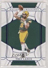 2022 Panini National Treasures Collegiate Blue 18/75 Trey Lance #39 7ba