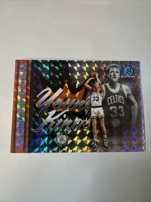 Larry Bird 2025-26 Topps Chrome Young’s Kings Orange Geometric 8/25 =Jersey #