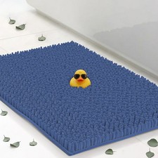 Small Chenille Bath Mats 22"x14", Plush Absorbent Bath Mats Quick Dry, Soft ...