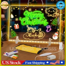 Lumiboard Led Drawing Board with 7 Colors,14"X10" Acrylic Dry Erase Board with L