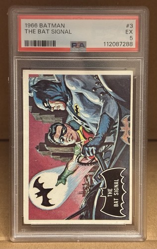 1966 Topps Batman Black Bat #3 The Bat Signal