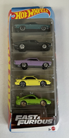 Fast & Furious - Hot Wheels - 1:64 Ratio - New - 5 Pack JBJ80