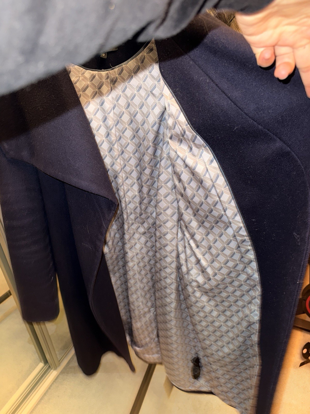 Ted Baker Women's Coat Size 4/6 UK - XS Navy - RRP £270 image 2
