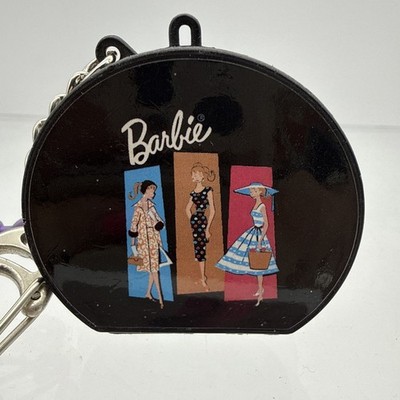 Vintage Miniature Barbie Case Hat Box & Doll Keychain Basic Fun 1999