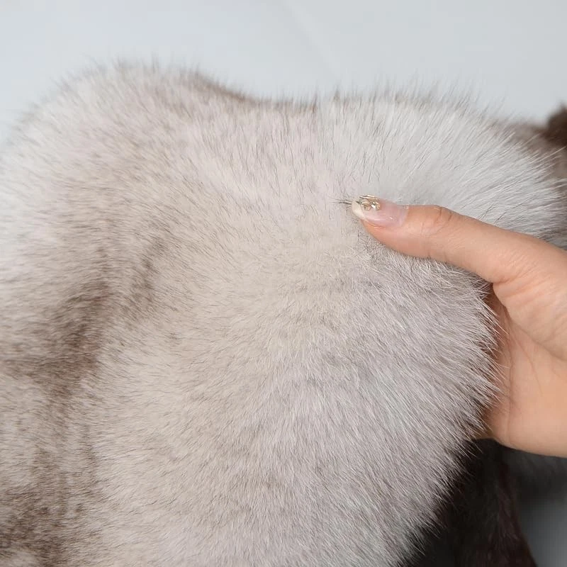 Piel de zorro azul curtida piel artesanías piel de zorro piel taxidermia decoración graduada 1 qu... Foto 4 de 4