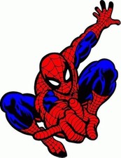 4"x 5" Spiderman Cartoon Vinyl Bumper Sticker