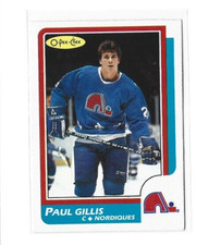1986-87 O-Pee-Chee #168 Paul Gillis RC VG