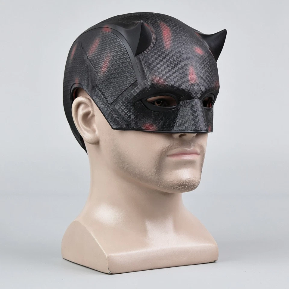 Cosplay Daredevil Born Again Helmet Matt Murdock Superhero Halloween Masks Props - Image 3 of 4
