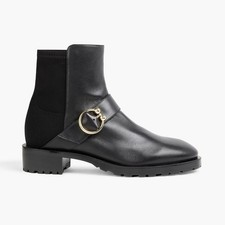 Stuart Weitzman Luxering Black Suede Neoprene...