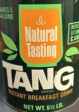 SEALED! Vintage 1960s TANG Endorsed by NASA Breakfast Drink 5.5 Lb #10 Can