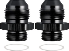 Flare to 5/8-20 Male Carburetor Fuel Inlet Fitting 8AN to 5/8-20 Black - 2PCS