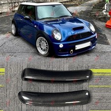 For Mini Cooper Sr53 02-06 Carbon Fiber Front Hood Air Vent Intake Cover Trims