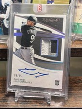 *LUIS GONZALEZ* RC /25 2021 Panini Immaculate - Patch - Autograph Holo Silver