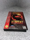 Mortal Kombat (Sega Genesis) GAME + CASE+ ARTWORK / + MANUAL/ VERY NICE