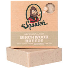 Dr Squatch Birchwood Breeze Soap – Natural Manly Cold Process Soap Bar - 5oz Bar