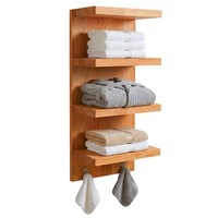 Wandregal HäNgeregal Badregal Badezimmer Regal KüChenregal Schweberegal Holz