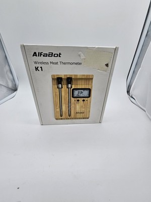 AlfaBot K1 Wireless Meat Thermometer Oven & Grill w/ Dual Probes BT APP Control