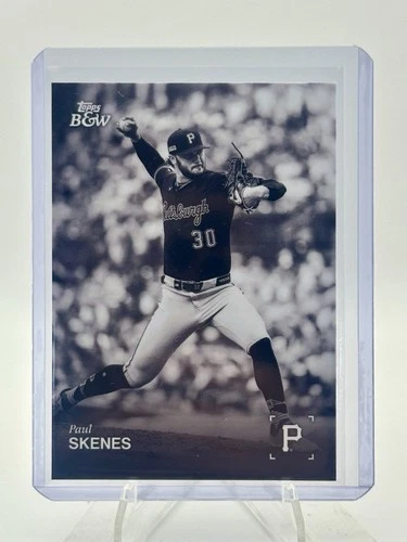 Topps Black & White Paul Skenes #008 Pirates 2025 MLB Baseball Card