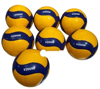 7X Mikasa V200W 2019 Official FIVB Indoor Outdoor Volleyball Size 5 Blue Yellow