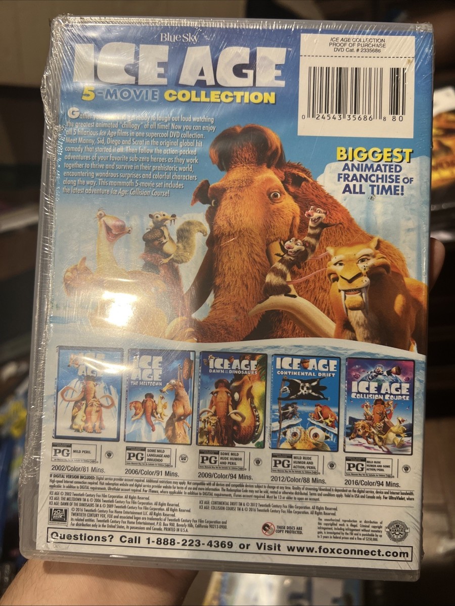 Ice Age Collection (5 Movies) (DVD) for sale online | eBay
