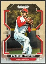 Tyler Schweitzer 2022 Panini Prizm Draft Picks #PDP161  Ball State Cardinals