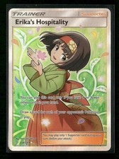 Erika's Hospitality 174/181 NM - Trainer Full Art Ultra Rare Sun & Moon Team Up on eBay