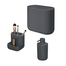 iDesign 3-Piece Plastic Bathroom Accessory Se...