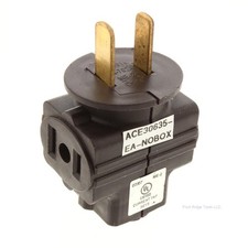 ACE 30635 Triple Tap 15A Outlet Adapter Indoor No-Ground Polarized 120V 1875W